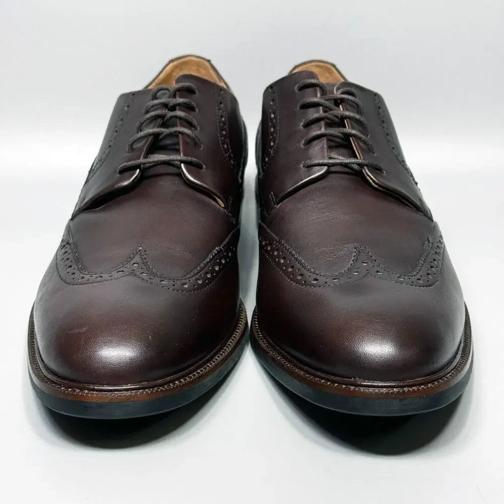 Cole Haan Warren Wingtip Oxford Mens Size 10.5 Dress Shoes Chestnut Brown C20320